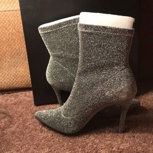 Charles by Charles David puzzle bootie silver